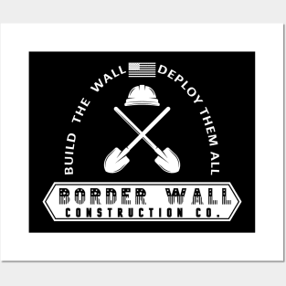 Border Barrier - Trump Border Wall Construction - Tshirt Vintage Posters and Art